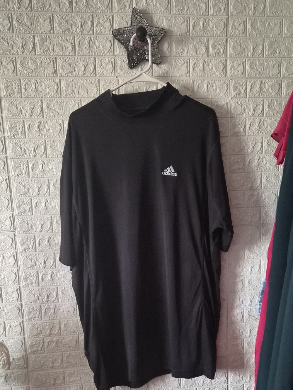 adidas Black Short-Sleeve Logo Tee